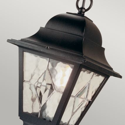 Elstead NR9-BLK - Utomhus ljuskrona NORFOLK 1xE27/100W/230V IP43