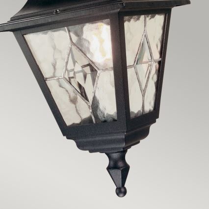 Elstead NR9-BLK - Utomhus ljuskrona NORFOLK 1xE27/100W/230V IP43