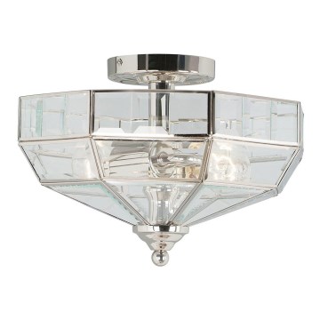 Elstead OLD-PARK-PN -  Taklampa  OLD PARK 2xE27/60W/230V skinande krom 