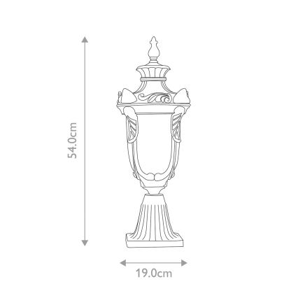 Elstead - Utomhuslampa PHILADELPHIA 1xE27/60W/230V IP44 brons
