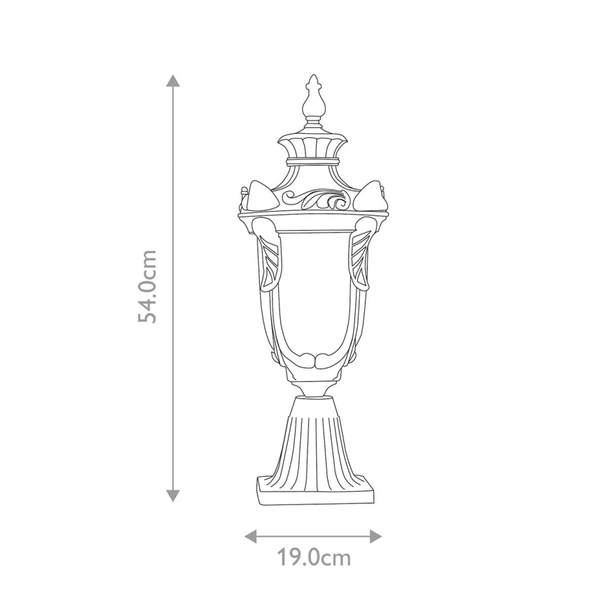 Elstead - Utomhuslampa PHILADELPHIA 1xE27/60W/230V IP44 brons