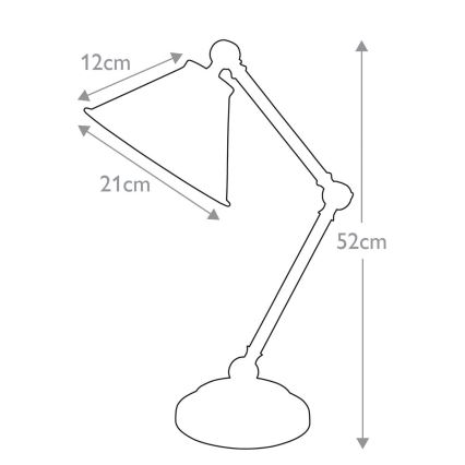 Elstead - Bordslampa PROVENCE ELEMENT 1xE27/60W/230V svart