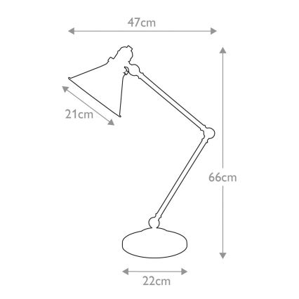 Elstead PV-TL-AB - Bordslampa  PROVENCE 1xE27/60W/230V