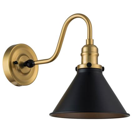 Elstead PV1-AB-MB - Vägglampa PROVENCE 1xE27/60W/230V guld/svart