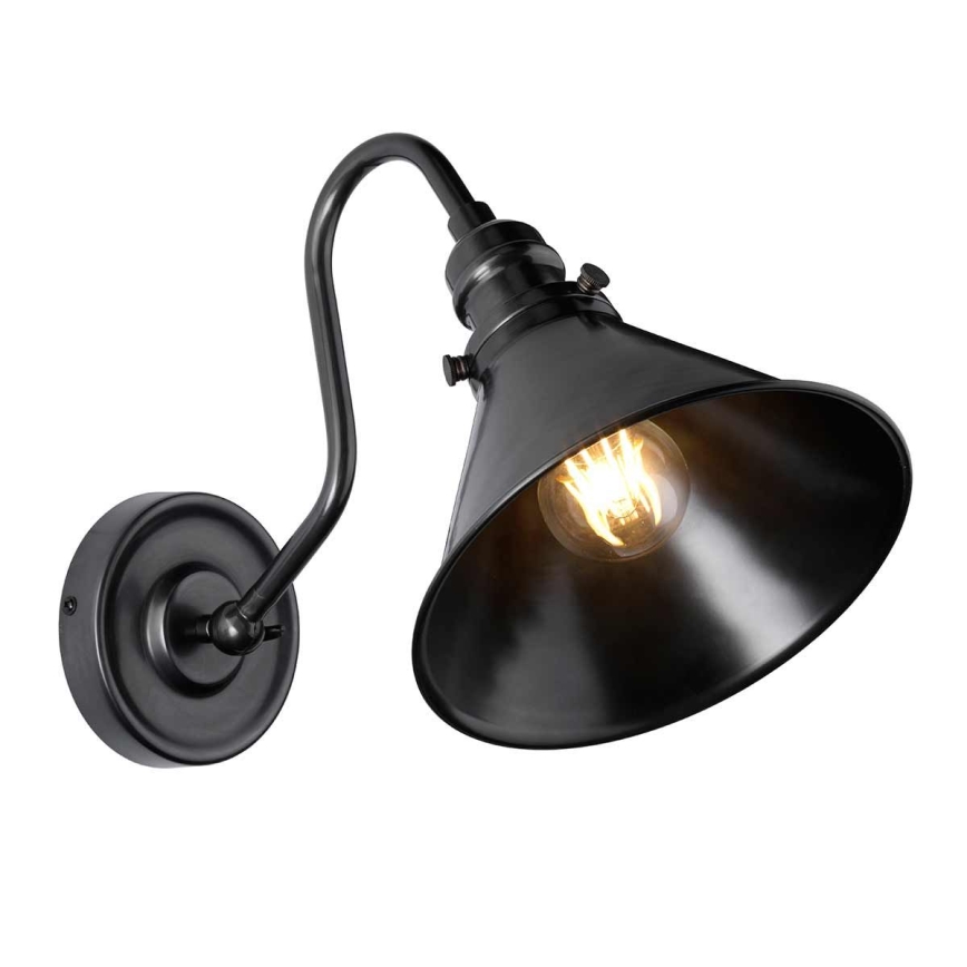 Elstead - Vägglampa PROVENCE 1xE27/60W/230V svart
