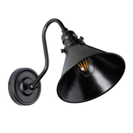 Elstead - Vägglampa PROVENCE 1xE27/60W/230V svart