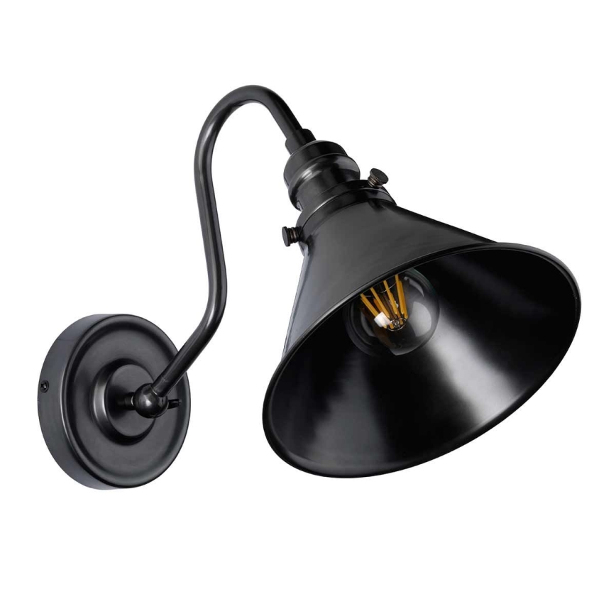 Elstead - Vägglampa PROVENCE 1xE27/60W/230V svart