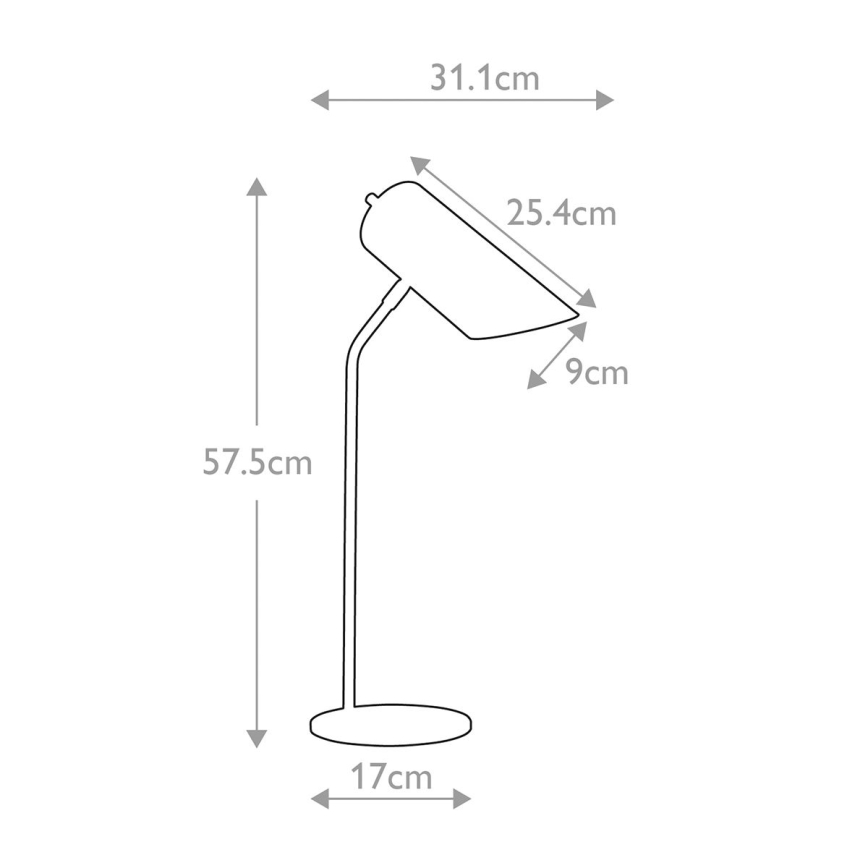 Elstead - Bordslampa QUINTO 1xE27/8W/230V grå