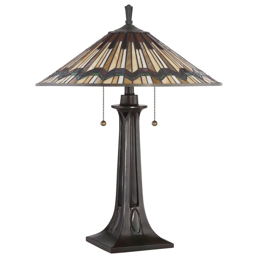 Elstead QZ-ALCOTT-TL - Bordslampa  ALCOTT 2xE27/60W/230V