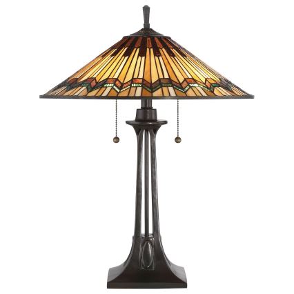 Elstead QZ-ALCOTT-TL - Bordslampa  ALCOTT 2xE27/60W/230V