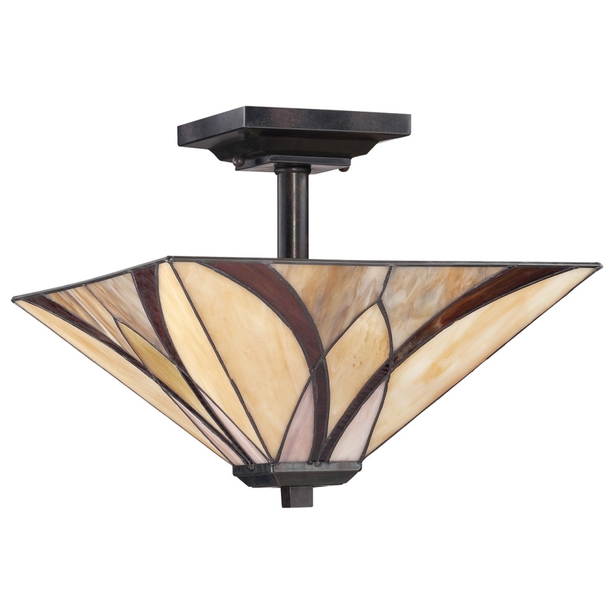 Elstead - Taklampa Tiffany ASHEVILLE 2xE27/100W/230V