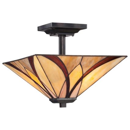 Elstead - Taklampa Tiffany ASHEVILLE 2xE27/100W/230V