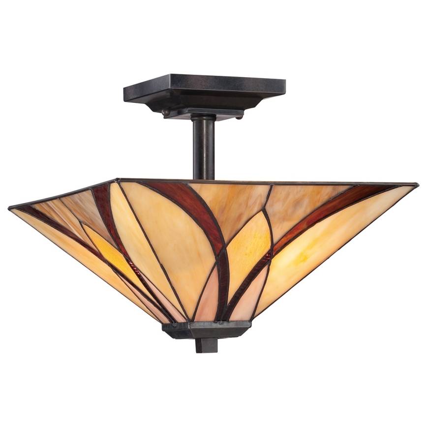 Elstead - Taklampa Tiffany ASHEVILLE 2xE27/100W/230V