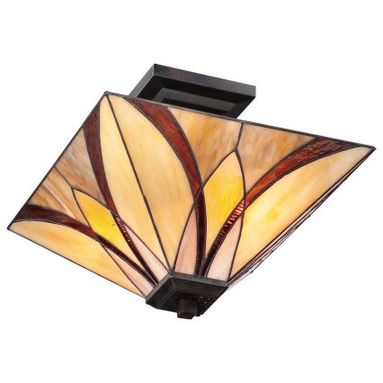 Elstead - Taklampa Tiffany ASHEVILLE 2xE27/100W/230V