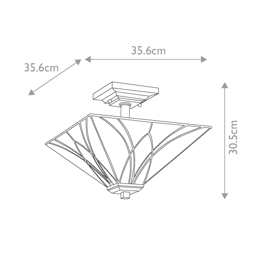 Elstead - Taklampa Tiffany ASHEVILLE 2xE27/100W/230V
