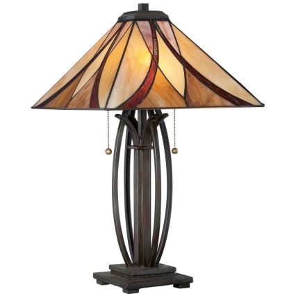 Elstead QZ-ASHEVILLE-TL - Bordslampa  ASHEVILLE 2xE27/60W/230V