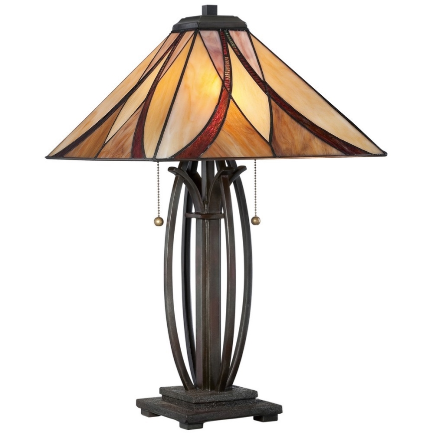 Elstead QZ-ASHEVILLE-TL - Bordslampa  ASHEVILLE 2xE27/60W/230V
