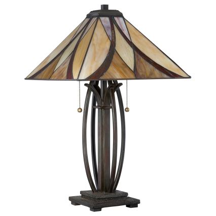 Elstead QZ-ASHEVILLE-TL - Bordslampa  ASHEVILLE 2xE27/60W/230V