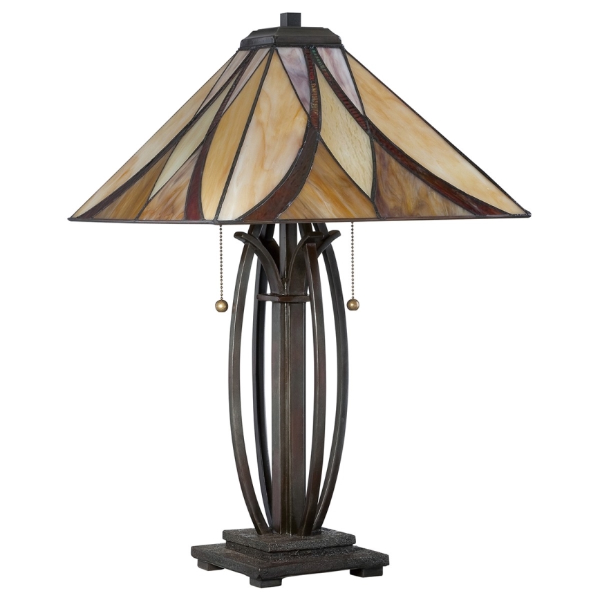 Elstead QZ-ASHEVILLE-TL - Bordslampa  ASHEVILLE 2xE27/60W/230V