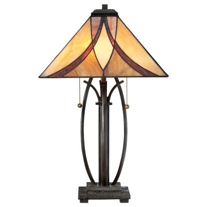 Elstead QZ-ASHEVILLE-TL - Bordslampa  ASHEVILLE 2xE27/60W/230V