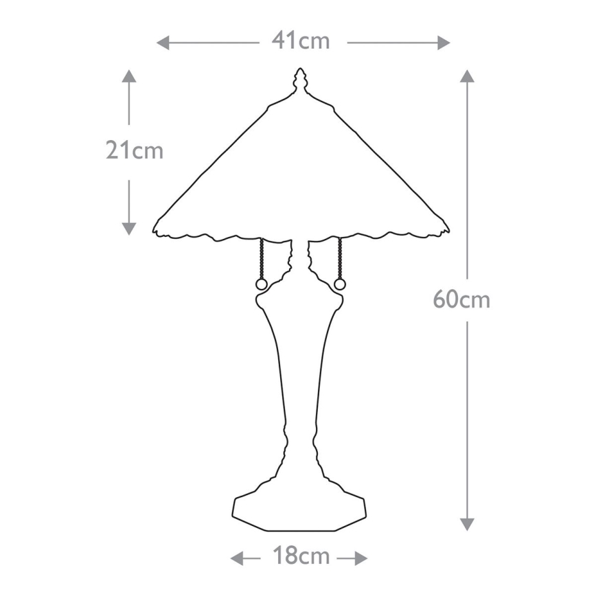 Elstead QZ-CAMBRIDGE-TL - Bordslampa  BELLE 2xE27/75W/230V