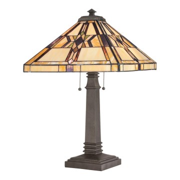 Elstead QZ-FINTON-TL - Bordslampa  FINTON 2xE27/60W/230V