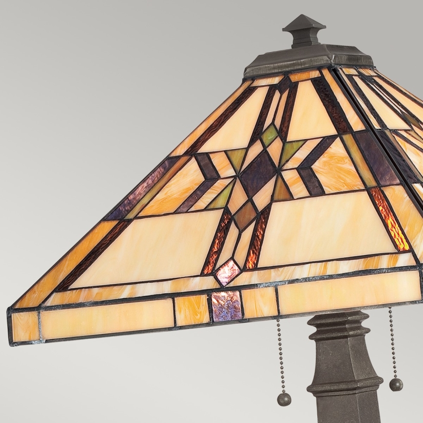 Elstead QZ-FINTON-TL - Bordslampa  FINTON 2xE27/60W/230V