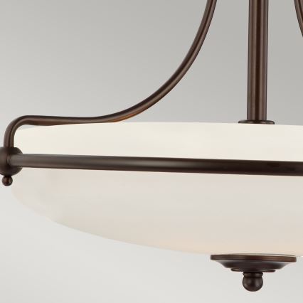 Elstead - Fäst ljuskrona GRIFFIN 4xE27/100W/230V brons