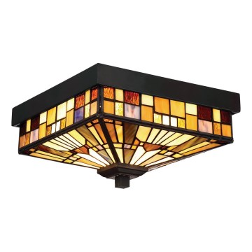 Elstead QZ-INGLENOOK-F - Utomhus taklampa  INGLENOOK 2xE27/60W/230V IP44