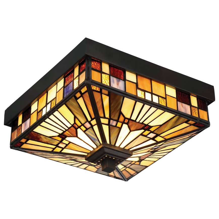 Elstead QZ-INGLENOOK-F - Utomhus taklampa  INGLENOOK 2xE27/60W/230V IP44