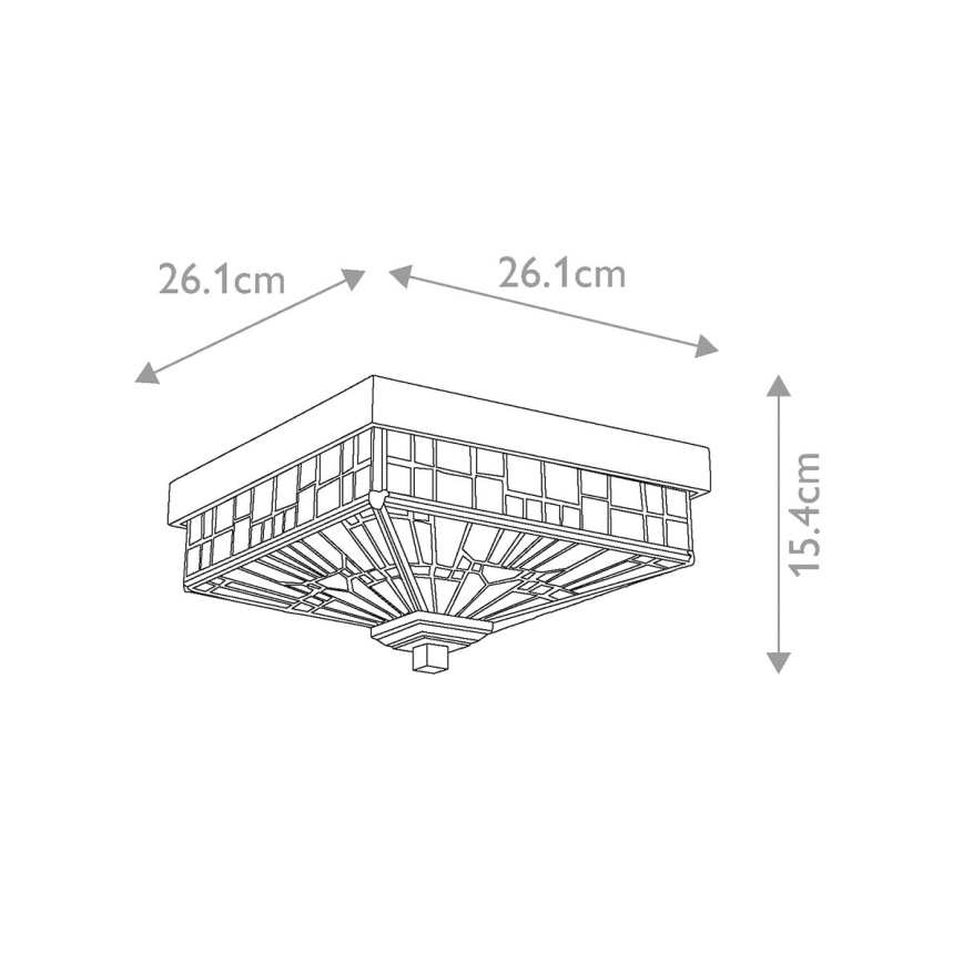 Elstead QZ-INGLENOOK-F - Utomhus taklampa  INGLENOOK 2xE27/60W/230V IP44