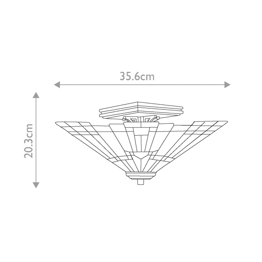 Elstead QZ-INGLENOOK-SF - Taklampa  INGLENOOK 2xE27/60W/230V