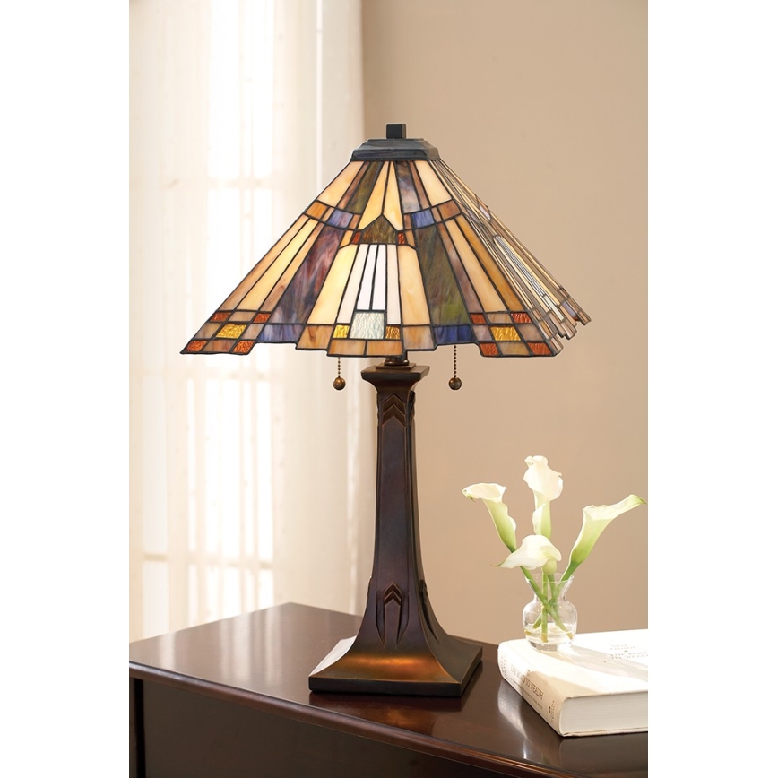 Elstead QZ-INGLENOOK-TL - Bordslampa  INGLENOOK 2xE27/60W/230V