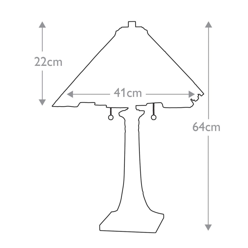 Elstead QZ-INGLENOOK-TL - Bordslampa  INGLENOOK 2xE27/60W/230V