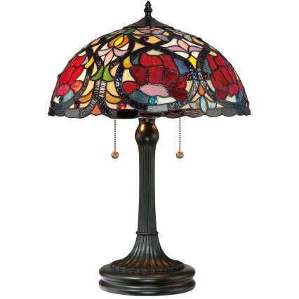 Elstead QZ-LARISSA-TL - Bordslampa  LARISSA 2xE27/60W/230V