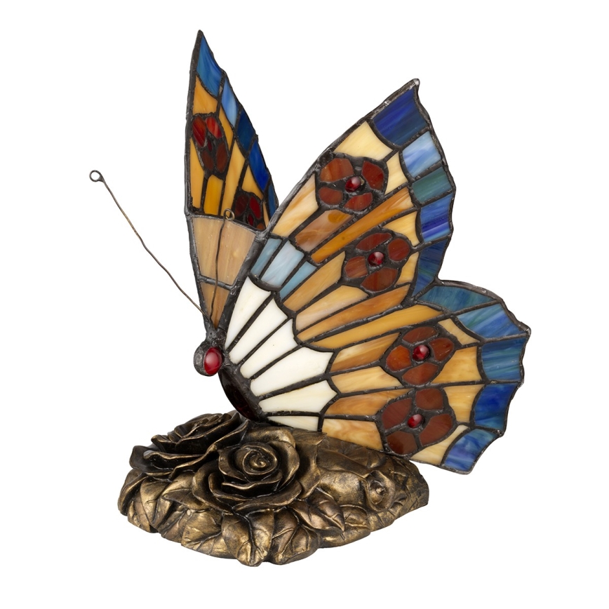 Elstead QZ-OBUTTERFLY-TL - LED Dekorativ lampa  TIFFANY 1xG9/3W/12/230V fjäril