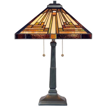 Elstead QZ-STEPHEN-TL - Bordslampa  STEPHEN 2xE27/60W/230V