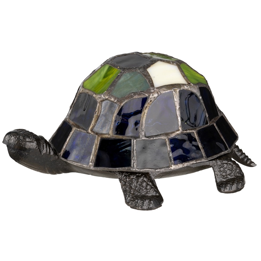 Elstead QZ-TORTOISE-TL - LED Dekorativ lampa TIFFANY LED/3xAAA sköldpadda