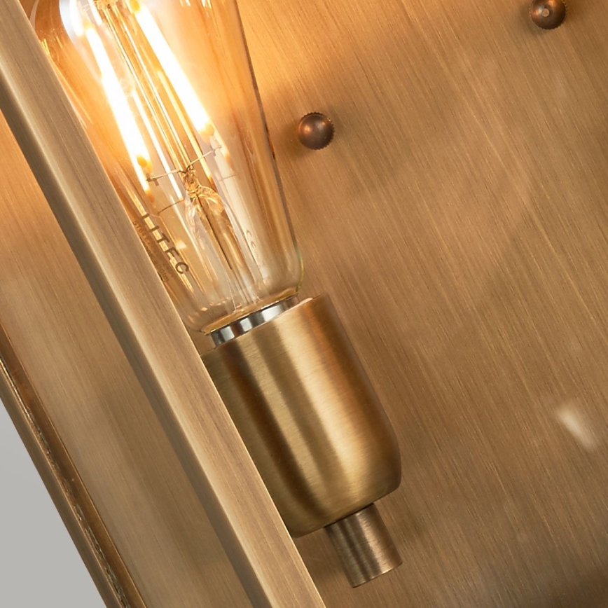 Elstead - Vägglampa för utomhusbruk ST MARTINS 2xE27/60W/230V IP44 koppar