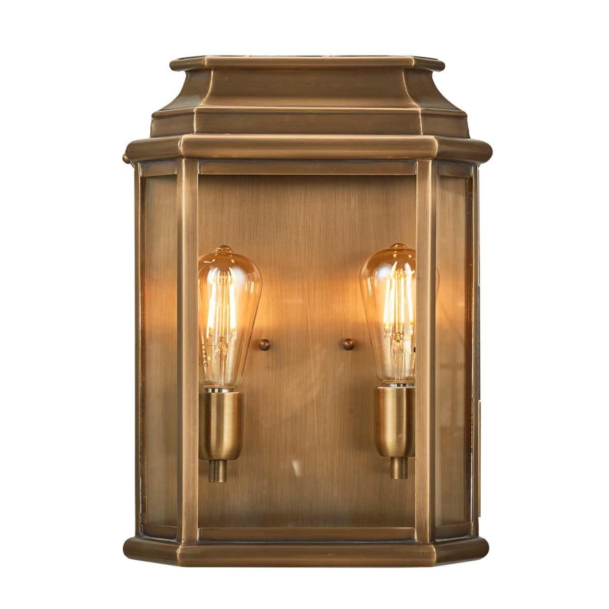 Elstead - Vägglampa för utomhusbruk ST MARTINS 2xE27/60W/230V IP44 koppar