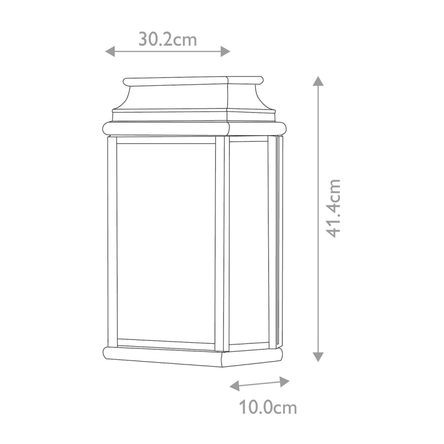 Elstead - Vägglampa för utomhusbruk ST MARTINS 2xE27/60W/230V IP44 koppar