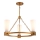 Elstead - Stavmonterad taklampa KRISTY 3xE27/40W/230V koppar