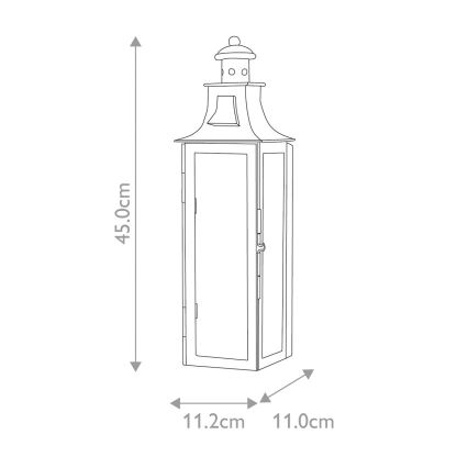 Elstead - Vägglampa för utomhusbruk STOW 1xE14/60W/230V IP44