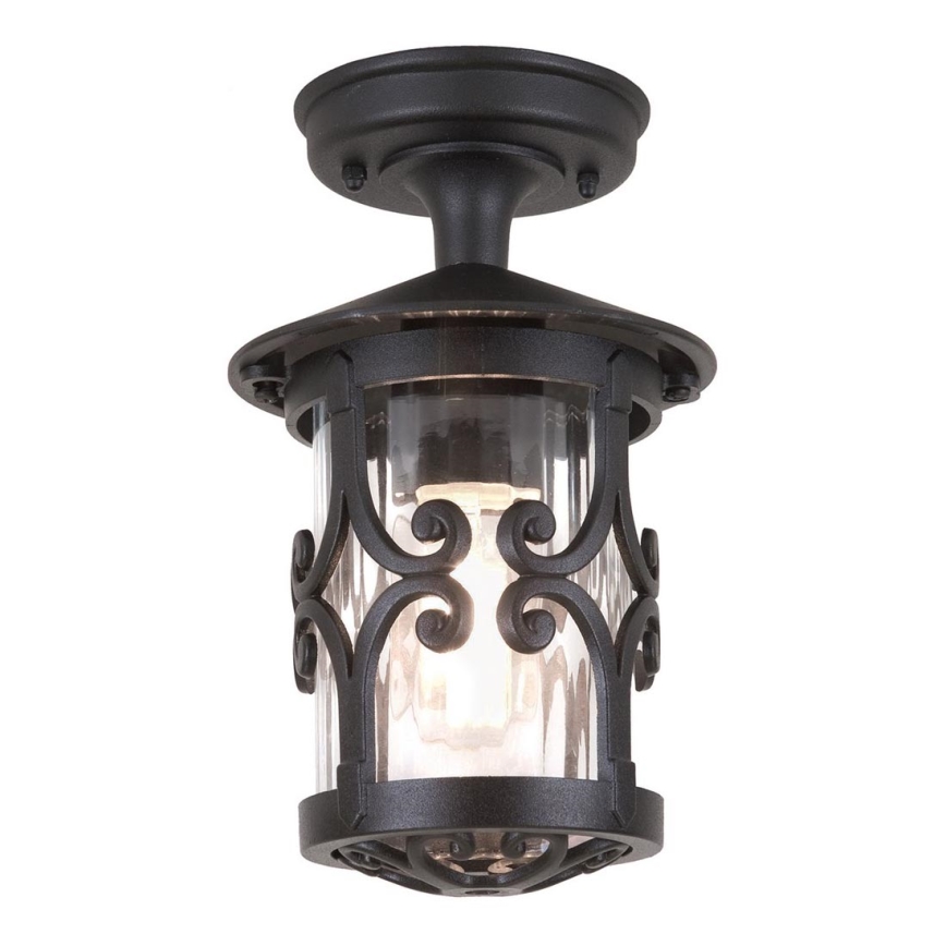 Elstead - Taklampa för utomhusbruk HEREFORD 1xE27/100W/230V IP23 svart