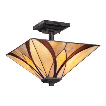 Elstead - Taklampa Tiffany ASHEVILLE 2xE27/100W/230V