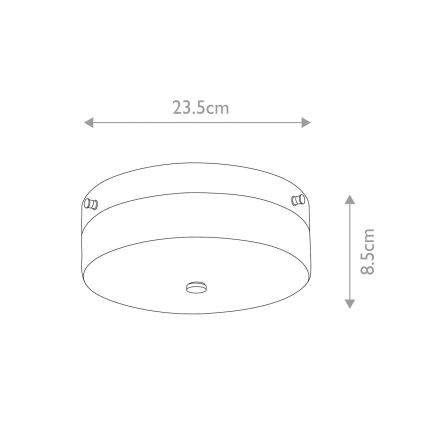 Elstead - LED taklampa för badrum TAMAR 1xGX53/5,7W/230V IP44