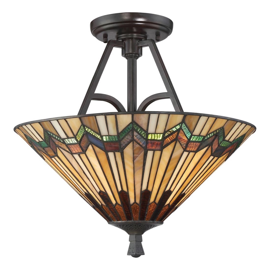 Elstead - Tiffany ALCOTT ytmonterad taklampa 2xE27/60W/230V