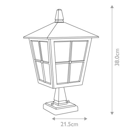 Elstead - Utomhuslampa CANTERBURY 1xE27/100W/230V IP43