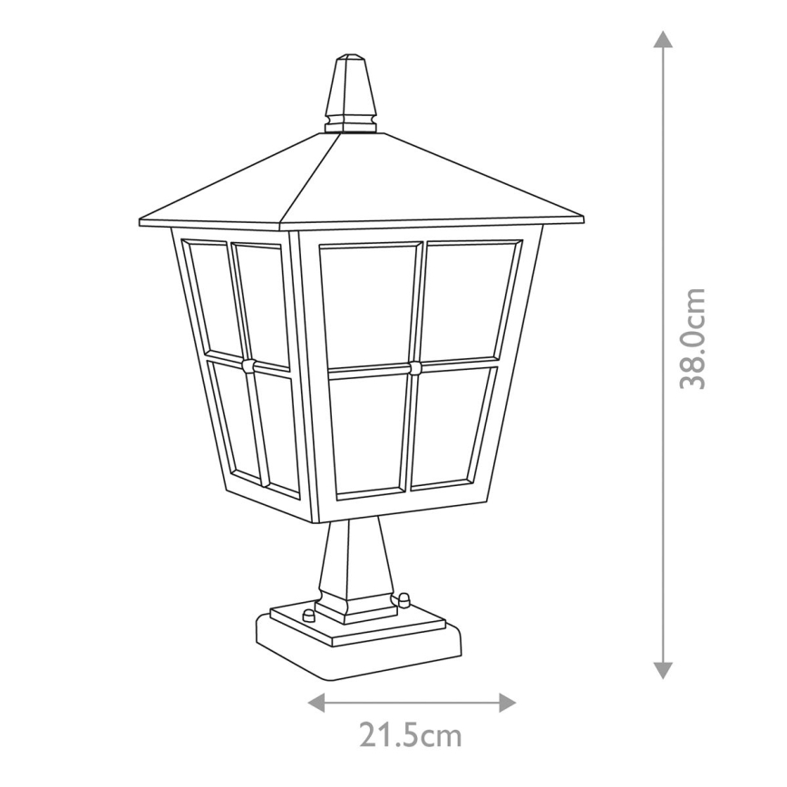 Elstead - Utomhuslampa CANTERBURY 1xE27/100W/230V IP43