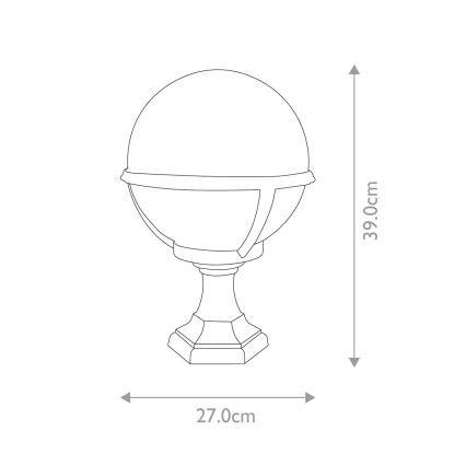 Elstead - Utomhuslampa GLENBEIGH 1xE27/100W/230V IP44